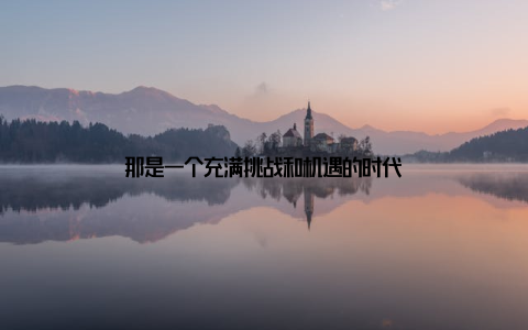 那是一个充满挑战和机遇的时代