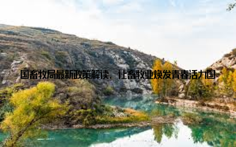 国畜牧局最新政策解读, 让畜牧业焕发青春活力国畜牧局最新政策的出台, 不仅为养殖业带来了变革, 更为年轻人提供了无限机遇